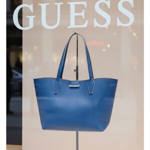 Guess Vibrant Blue Tote Bag reversible